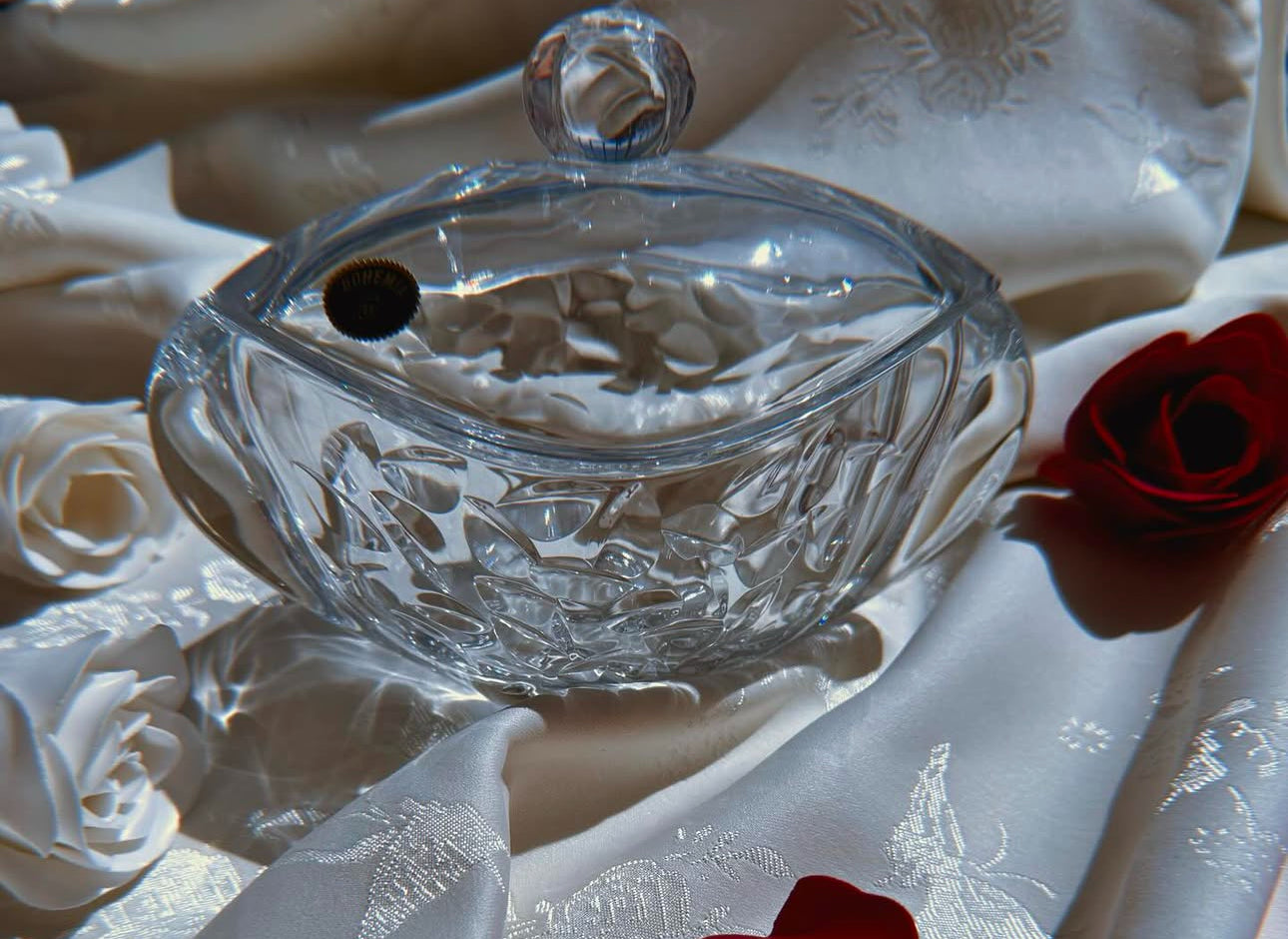 Mbajtese karamelesh kristali me kapak 18cm “Orbit Fall” Bohemia Crystals