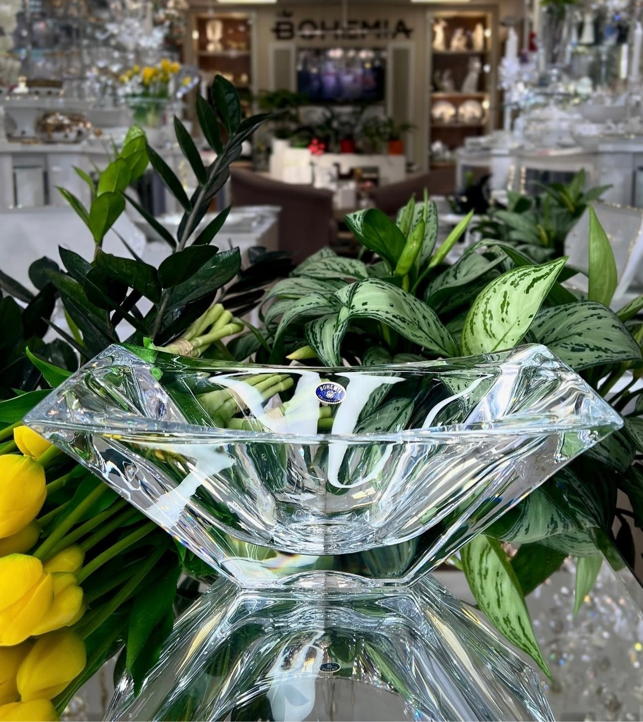 Mbajtese karamelesh kristali 27cm “Okinawa” Bohemia Crystal
