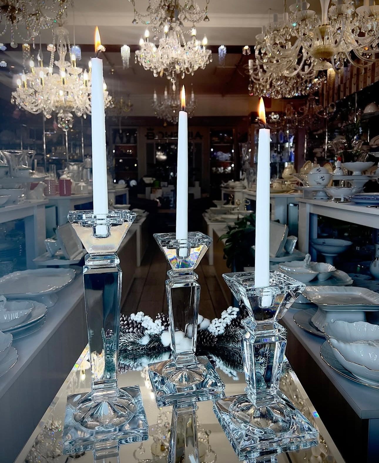 Mbajtese qirinjsh kristali “Carla” Bohemia Crystals
