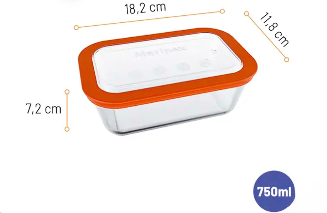 Tas qelqi me kapak hermetik Marinex 750ml 6214