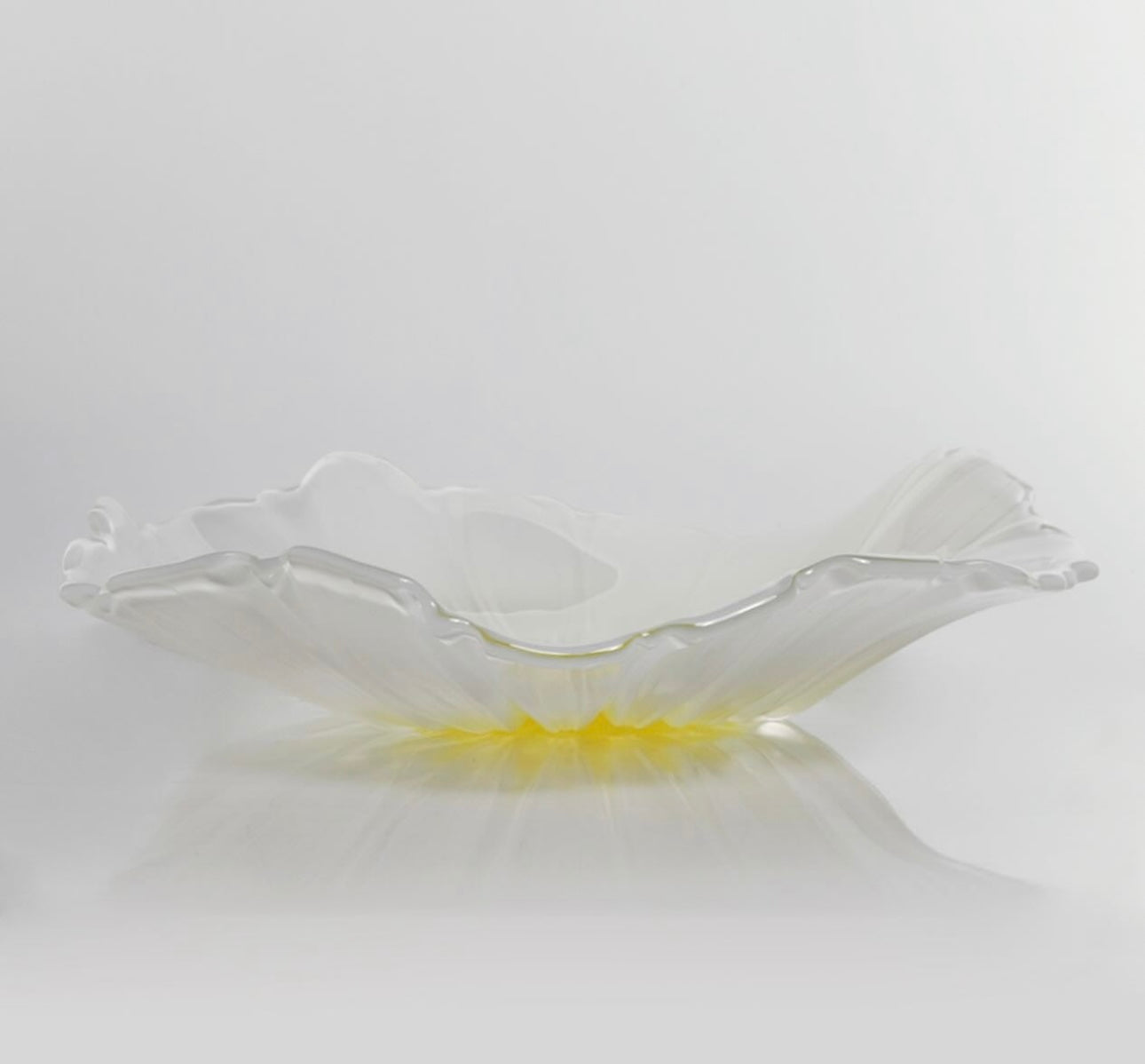 Pjatance qelqi gjerman Waltherglas Susanna White-Yellow 30cm 1400168