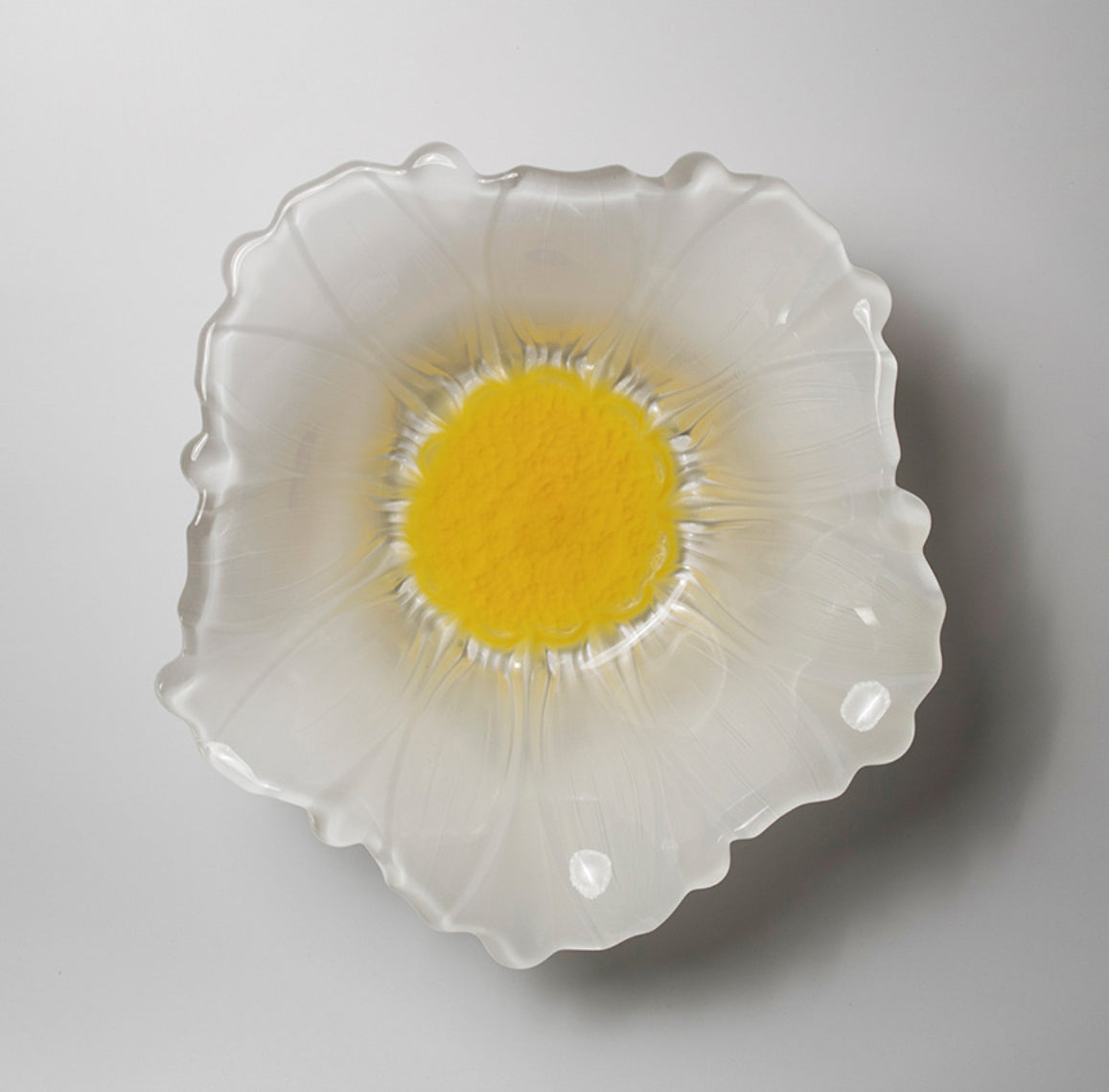 Mbajtese karamelesh 20cm Waltherglas Susanna White-Yellow 1400166
