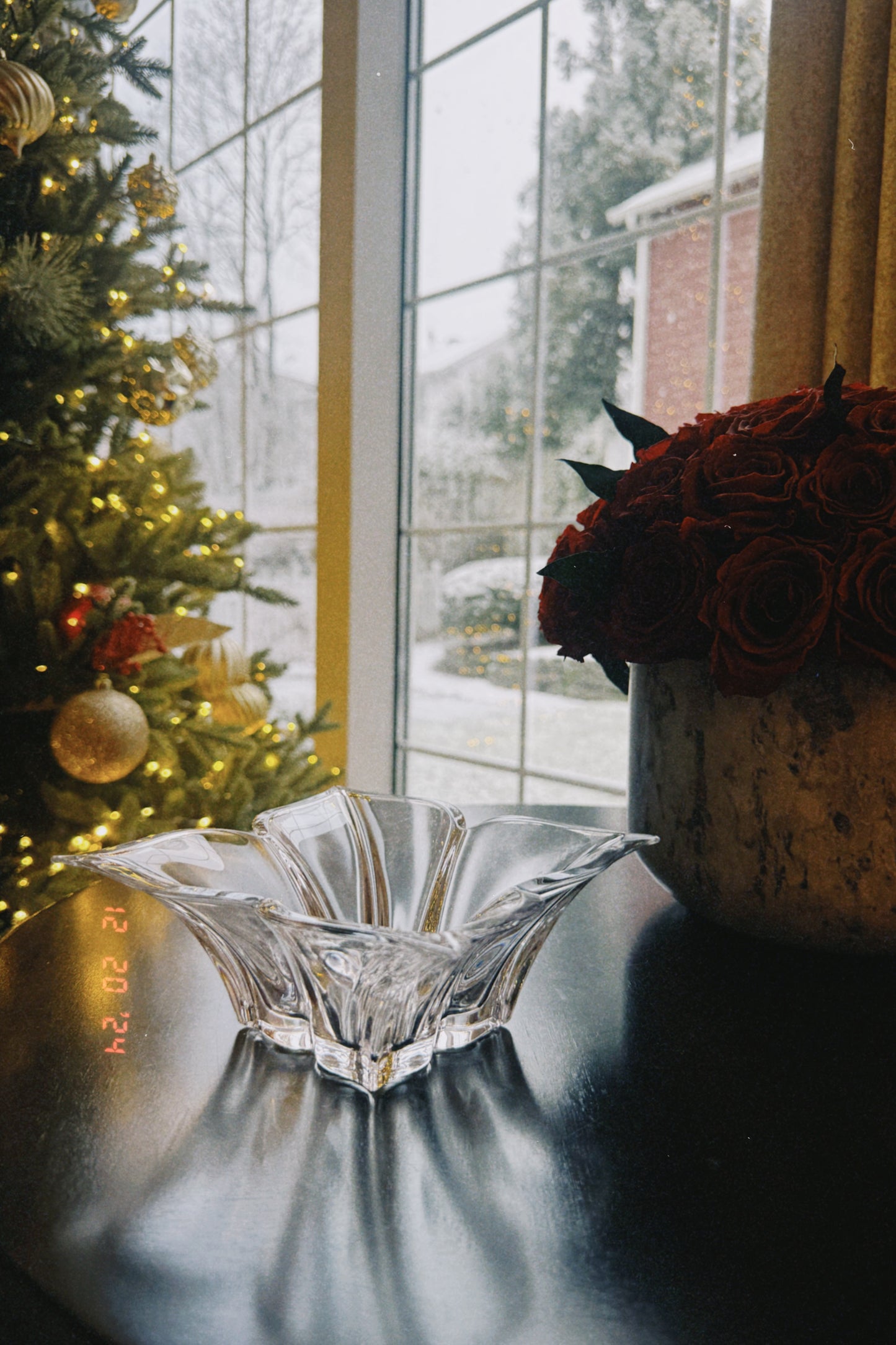 Mbajtese karamelesh kristali 20.5cm “Florale” Bohemia Crystals