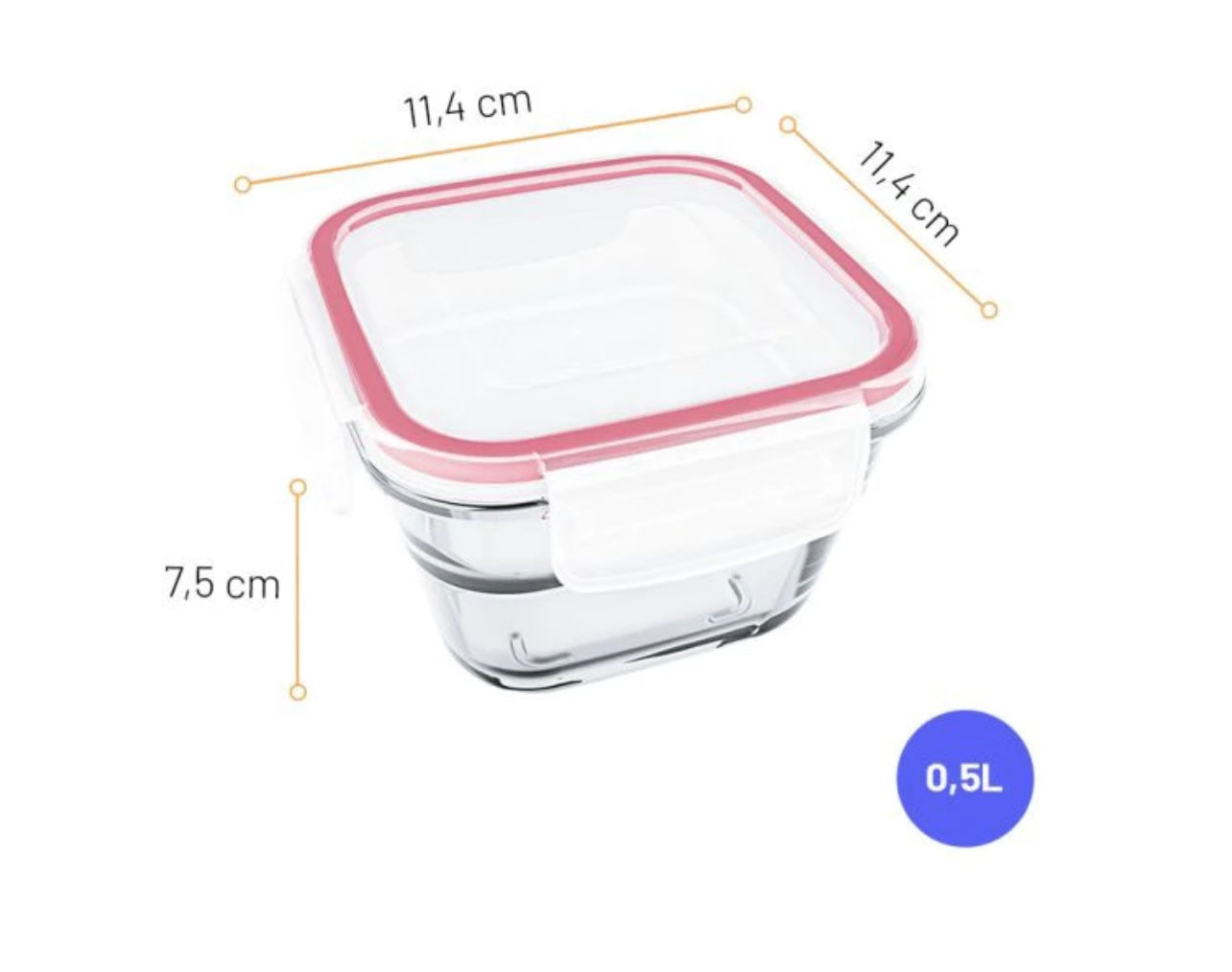 Tas qelqi me kapak hermetik te permasave te ndryshme