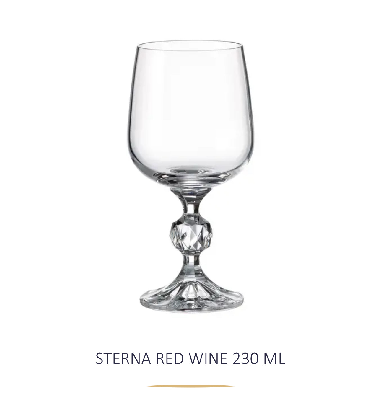 Gote kristali vere 230ml “Sterna” Bohemia Crystals