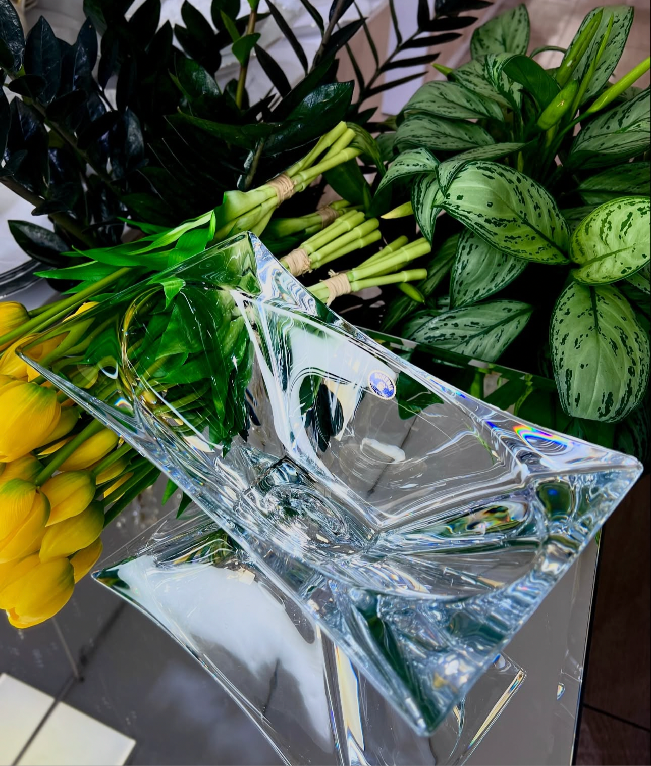 Mbajtese karamelesh kristali 27cm “Okinawa” Bohemia Crystal