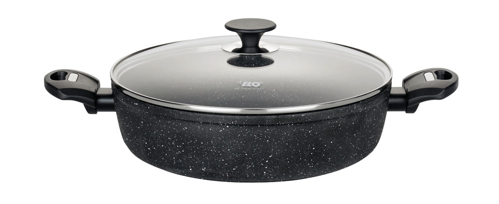 Tave graniti me kapak qelqi 28cm ELO Cooking Granite Evolution