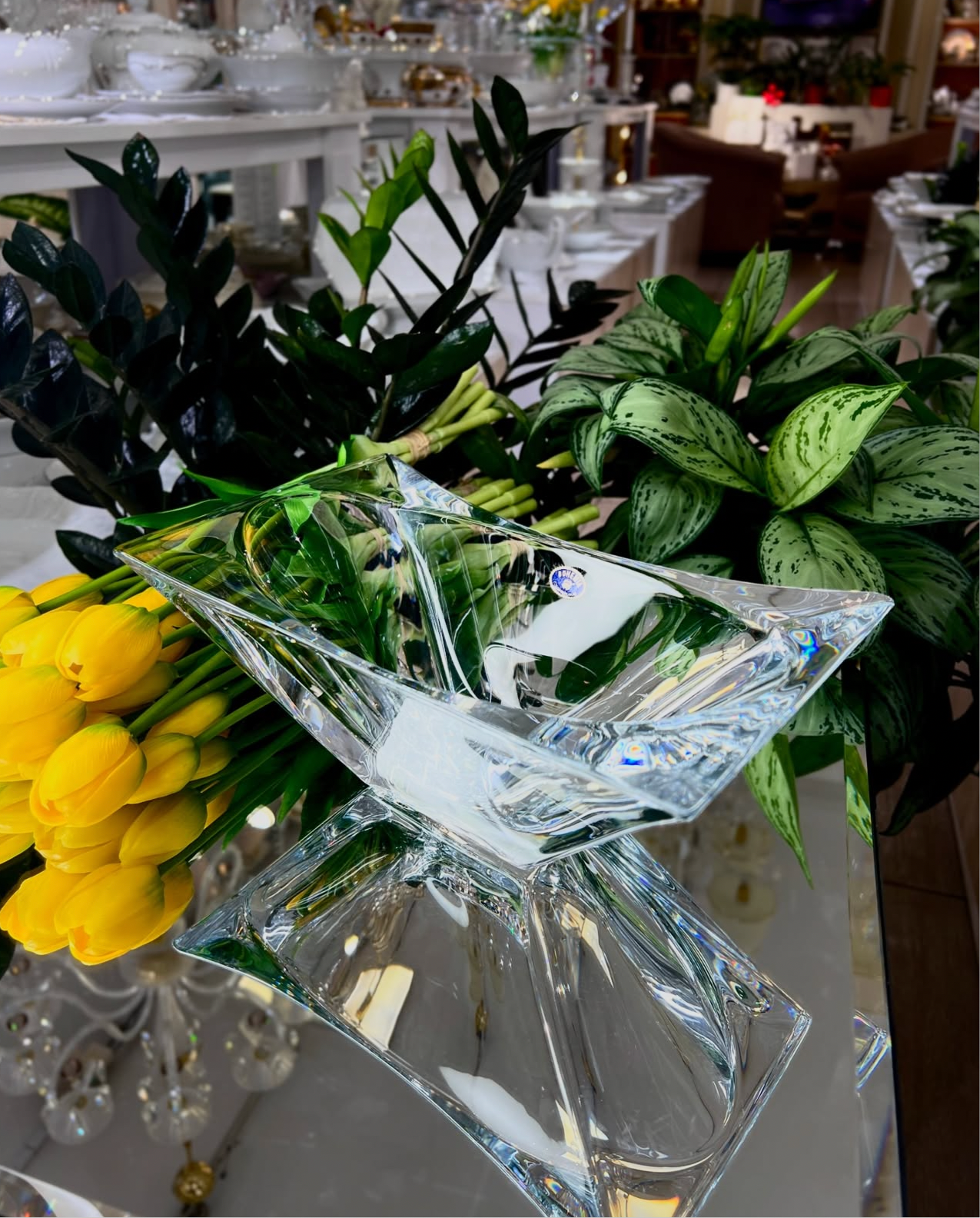 Mbajtese karamelesh kristali 27cm “Okinawa” Bohemia Crystal