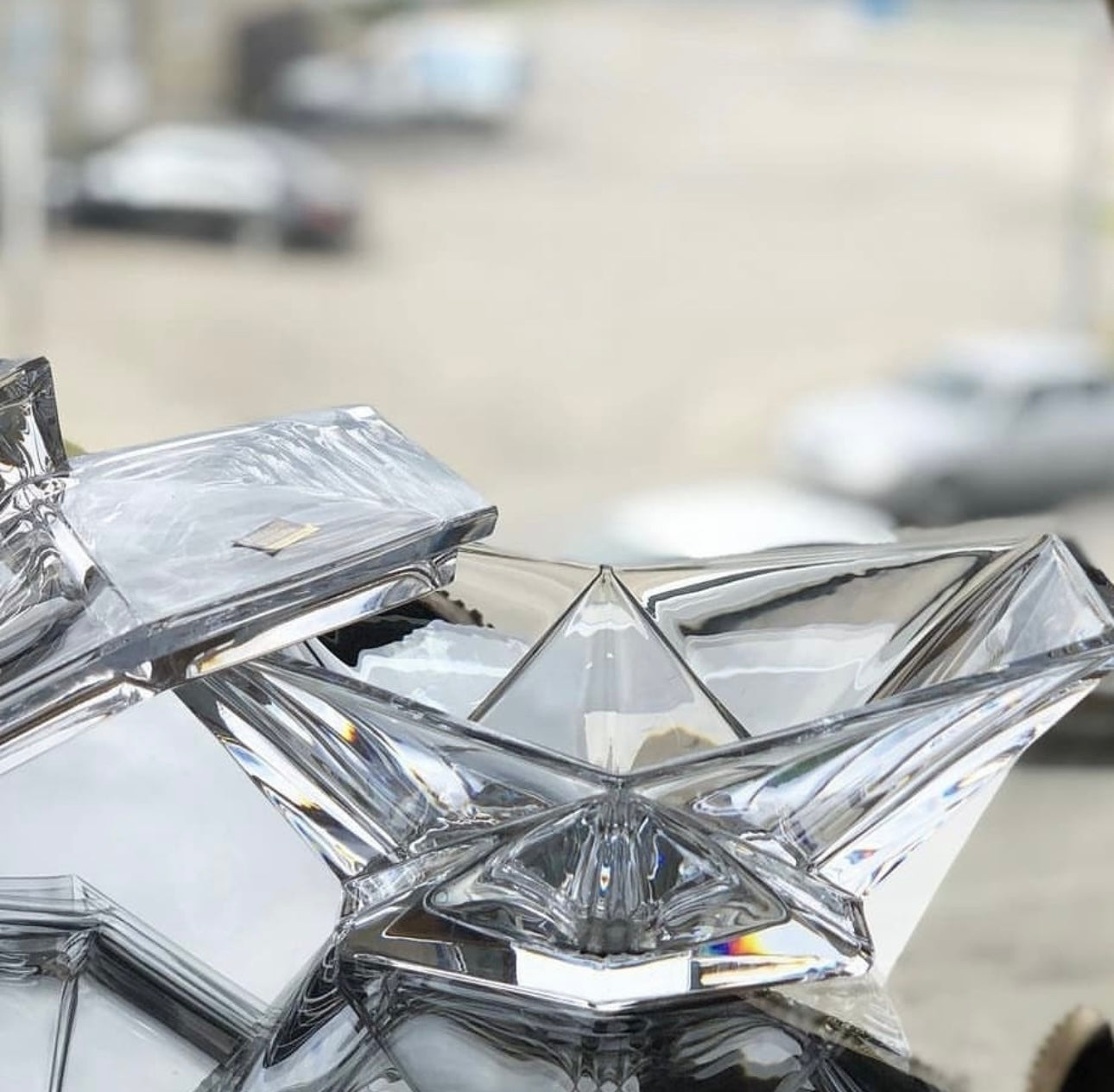 Mbajtese karamelesh kristali me kapak 22.5cm “Origami” Bohemia Crystals