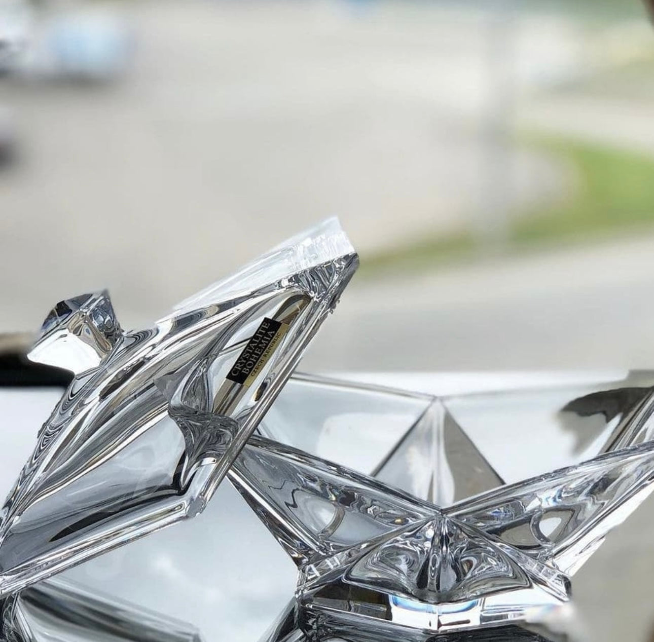 Mbajtese karamelesh kristali me kapak 22.5cm “Origami” Bohemia Crystals