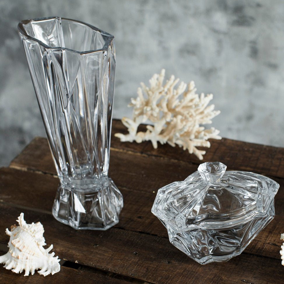 Mbajtese karamelesh kristali me kapak 22cm “Enigma” Bohemia Crystals
