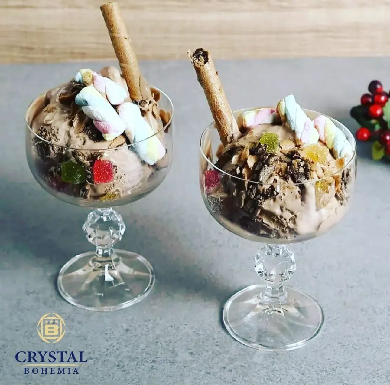 Gote/kupe kristali 200ml “Sterna” Bohemia Crystals