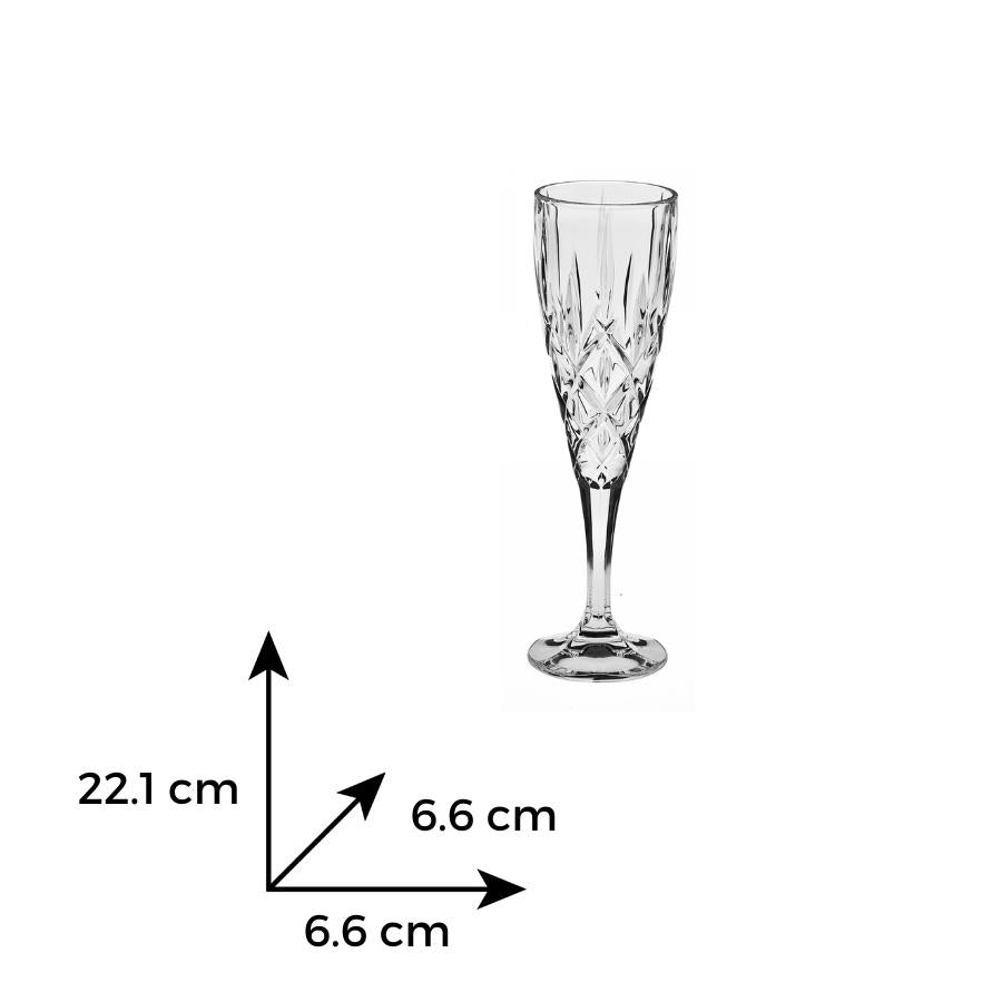 Gote kristali shampanje 180ml “Sheffield” Bohemia Crystals