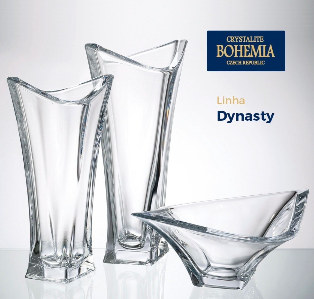 Vazo kristali 35cm “Dynasty” Bohemia Crystal