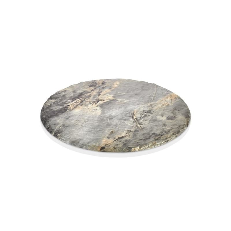 Pjata servirje rrethore efekt mermeri “Royal Marble”