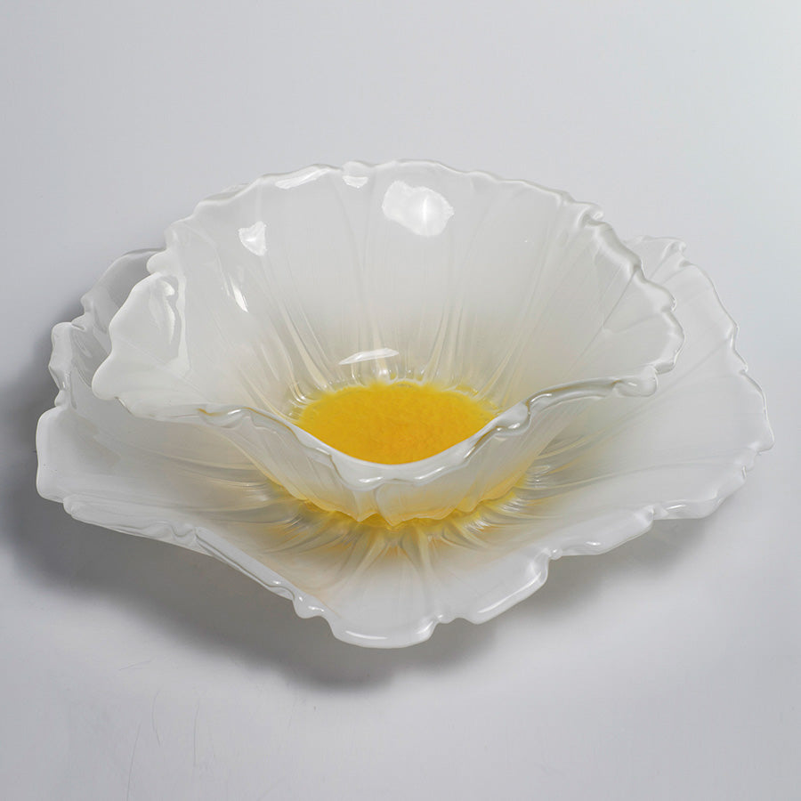 Frutiere qelqi 33.5cm Waltherglas Susanna White-Yellow 1400165