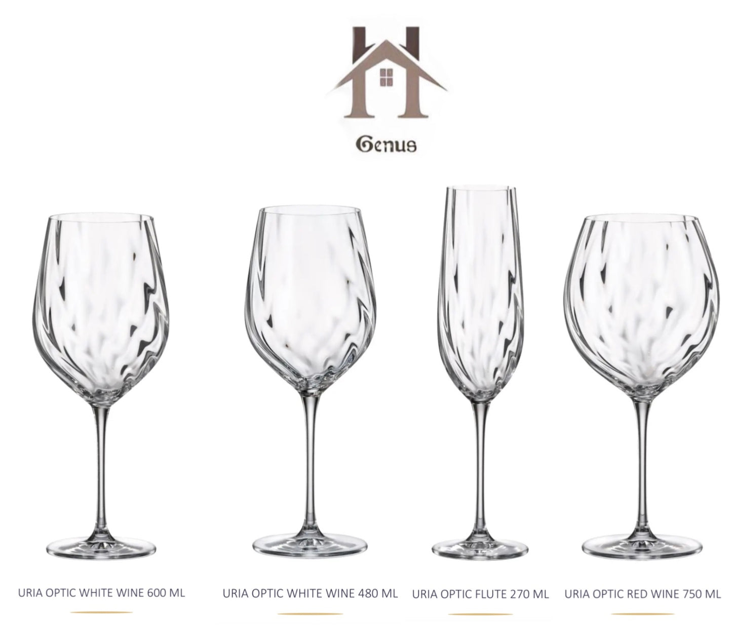 Gote vere kristali 480ml “Uria Optic”