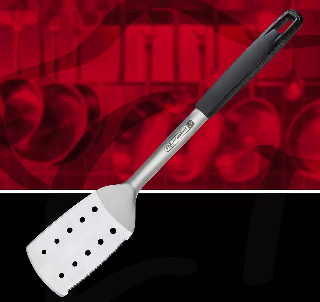 Spatula profesionale me dhembeza dhe me vrima 46cm 22300