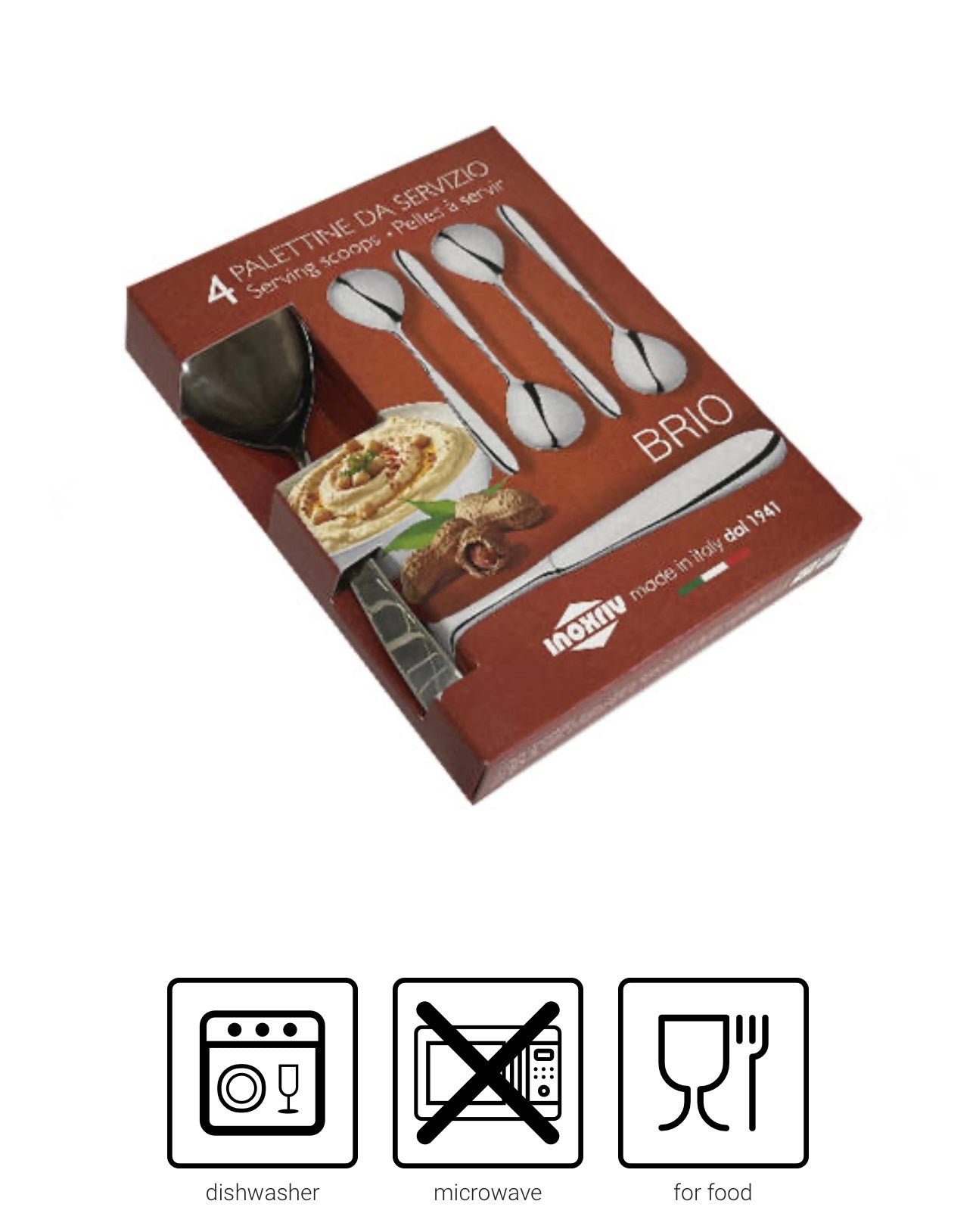 Set 4pcs luge servirje