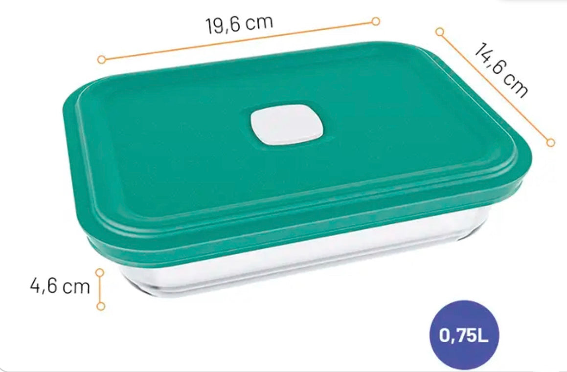 Tas qelqi hermetik me kapak Marinex 750ml 0726