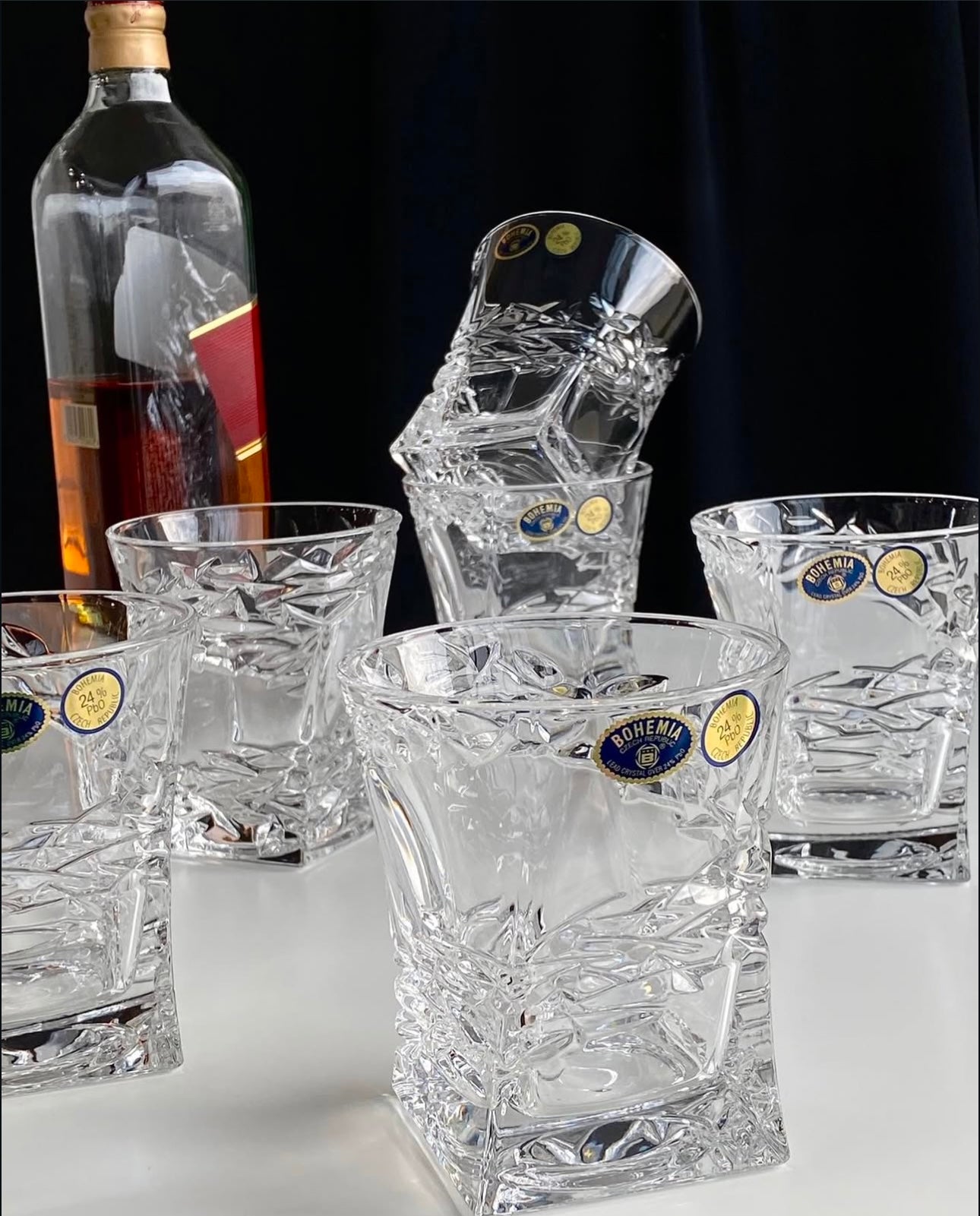 Set kristali 6+1 “Samurai” Bohemia Crystal”