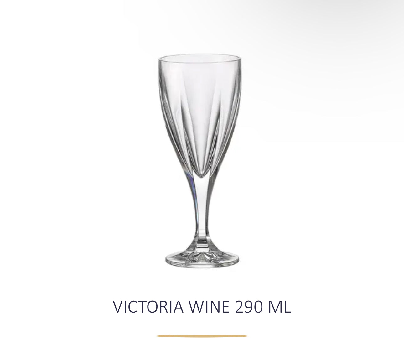 Gote vere kristali 290ml “Victoria” Bohemia Crystals
