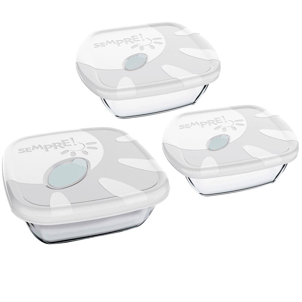 Set 3pcs tava me kapak hermetik “Sempre” 1513
