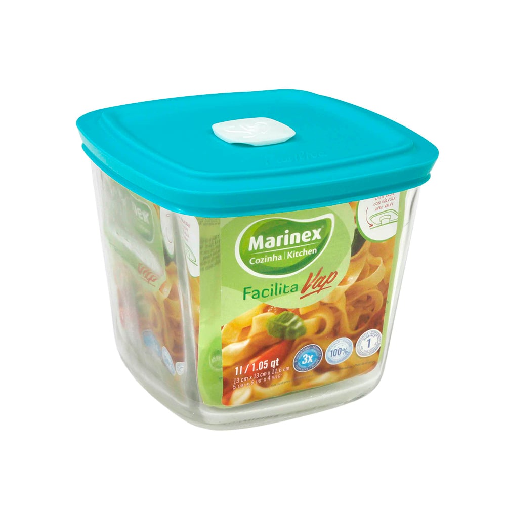 Tas qelqi hermetik me kapak Marinex 1L 0721