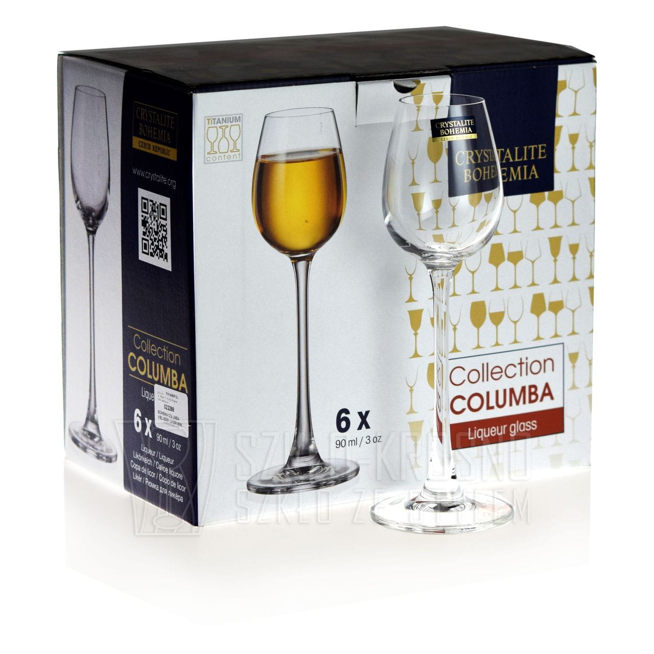 Gote kristali likeri 90ml “Columba” Bohemia Crystals