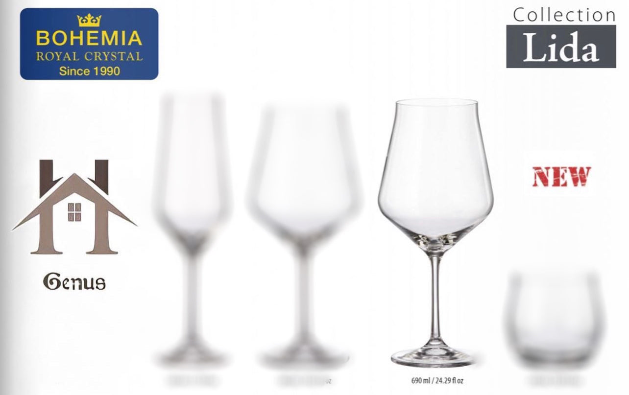 Gote kristali vere "Lida" 690ml