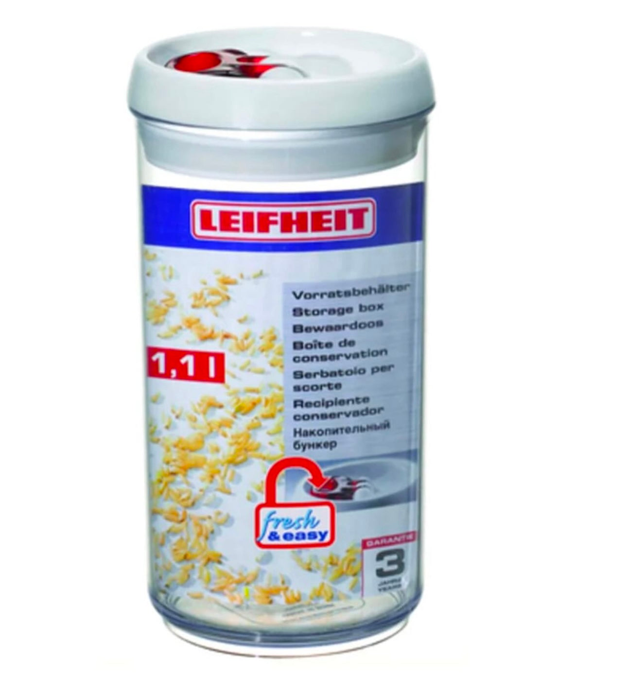 Kavanoz me kapak hermetik 1.1L Leifheit