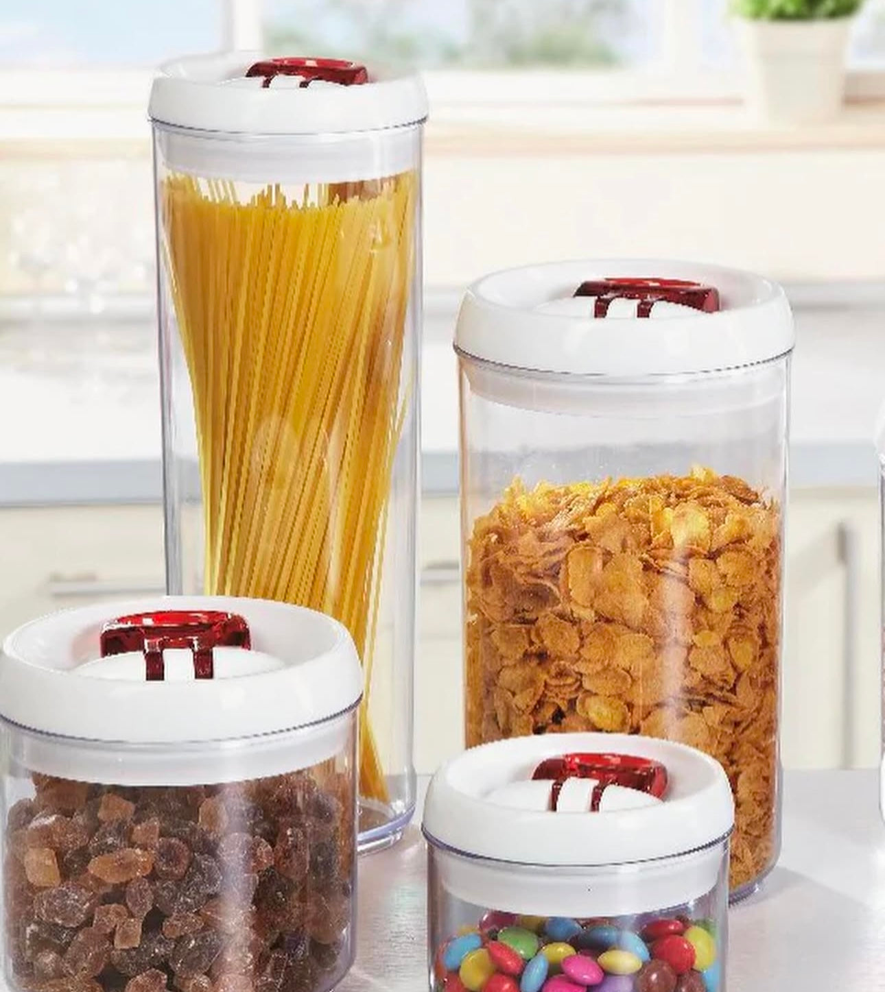 Kavanoz me kapak hermetik 1.7L Leifheit