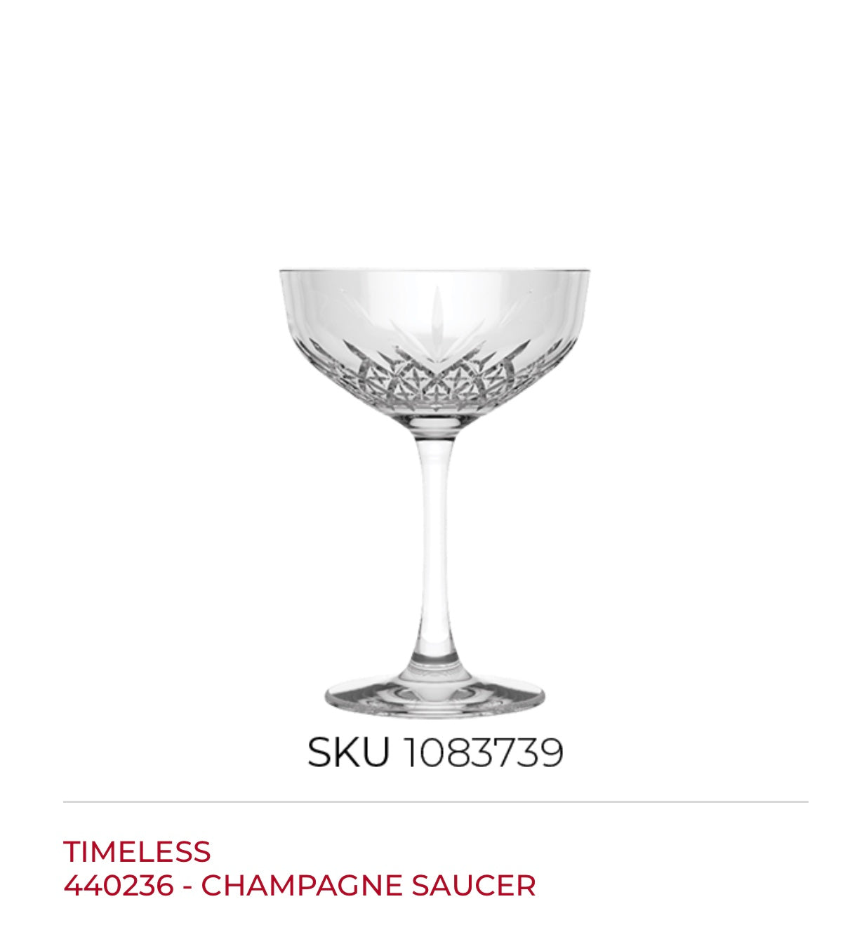 Gote shampanje/cocktail “Timeless” 440236