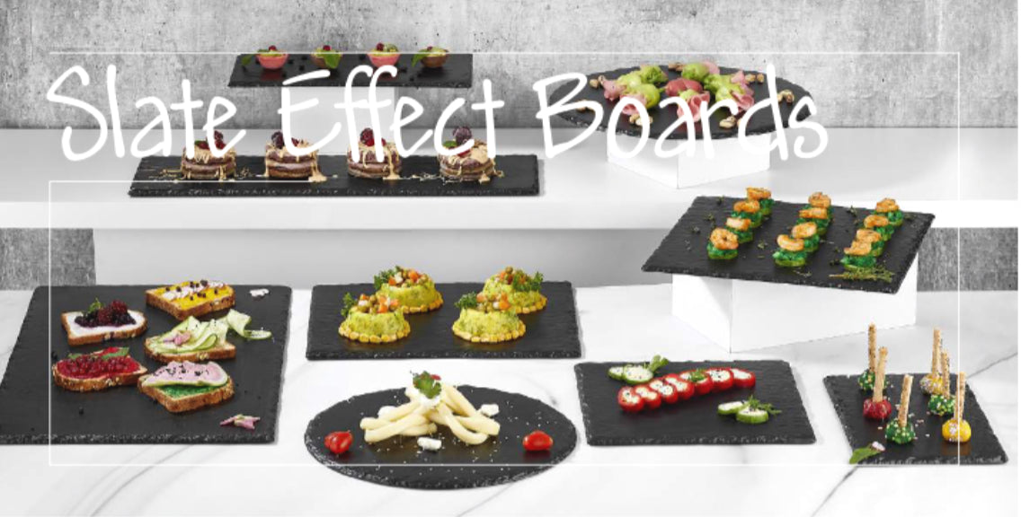 Board servirje drejtkëndor “Slate effect”