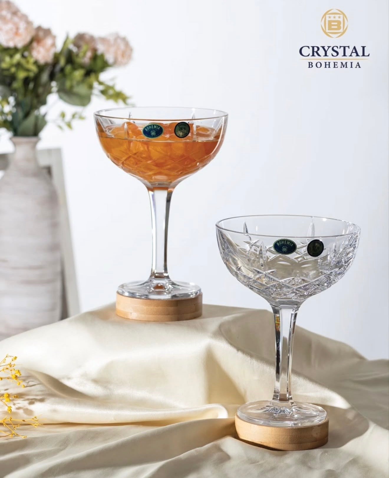 Gote koktejli kristali 370ml “Brixton” Bohemia Crystal