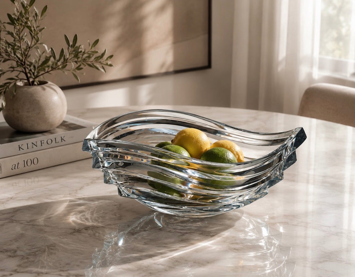 Frutiere kristali 30.5cm "Wave" Bohemia Crystal
