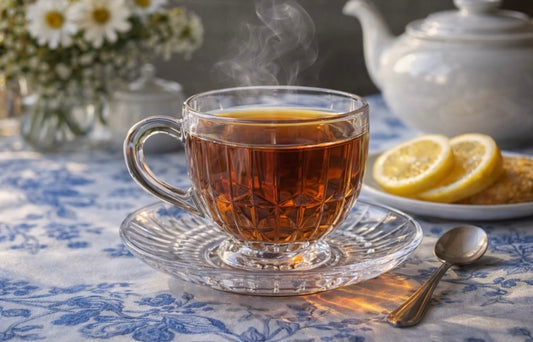 Filxhan çaji prej qelqi të gdhendur