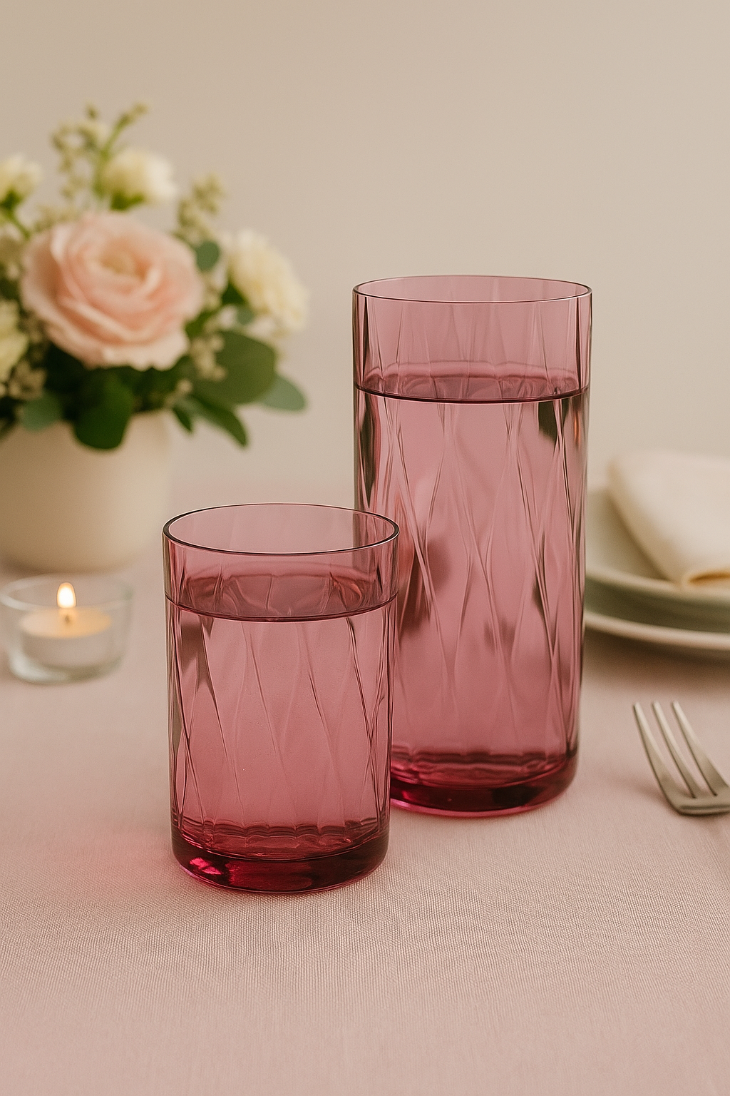 Gote kristali 590ml "Anita Spirale" Royal Bohemia Blue/Pink/Amber