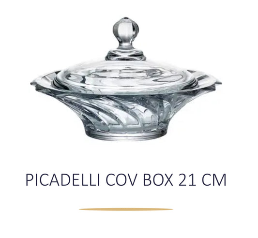 Mbajtese karamelesh kristali me kapak 21cm “Picadelli” Bohemia Crystals