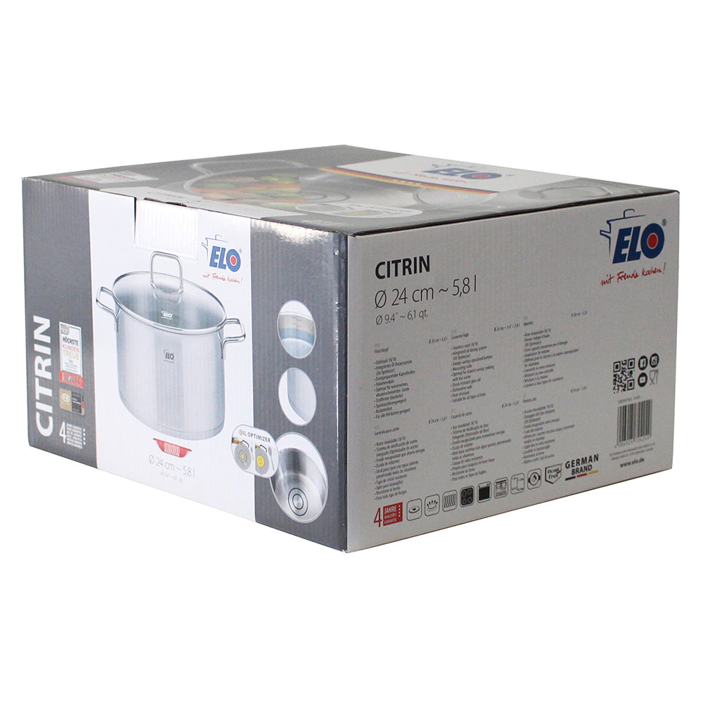 Tenxhere me kapak qelqi 24cm ELO Citrin 7242426