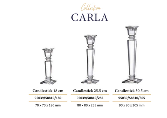 Mbajtese qirinjsh kristali “Carla” Bohemia Crystals