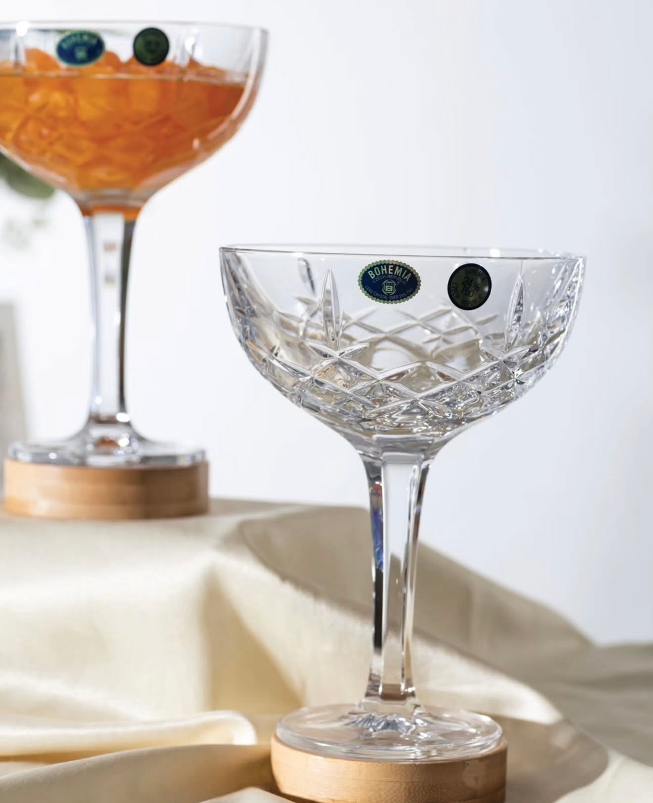 Gote koktejli kristali 370ml “Brixton” Bohemia Crystal