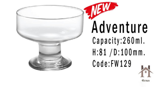 Kupe akullore qelqi “Adventure”