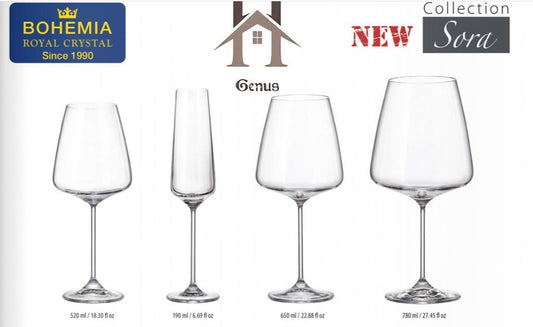 Gote kristali vere "Sora" 650ml