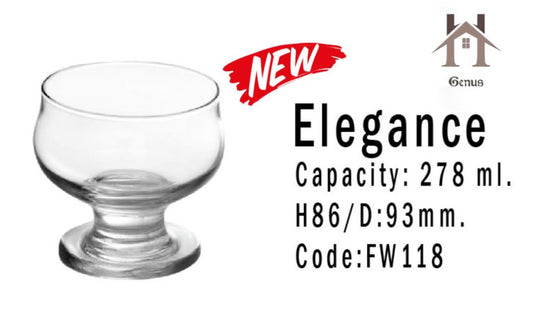 Kupe akullore qelqi “Elegance”