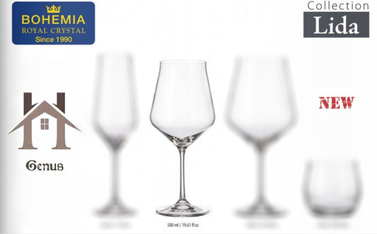 Gote kristali vere "Lida" 580ml