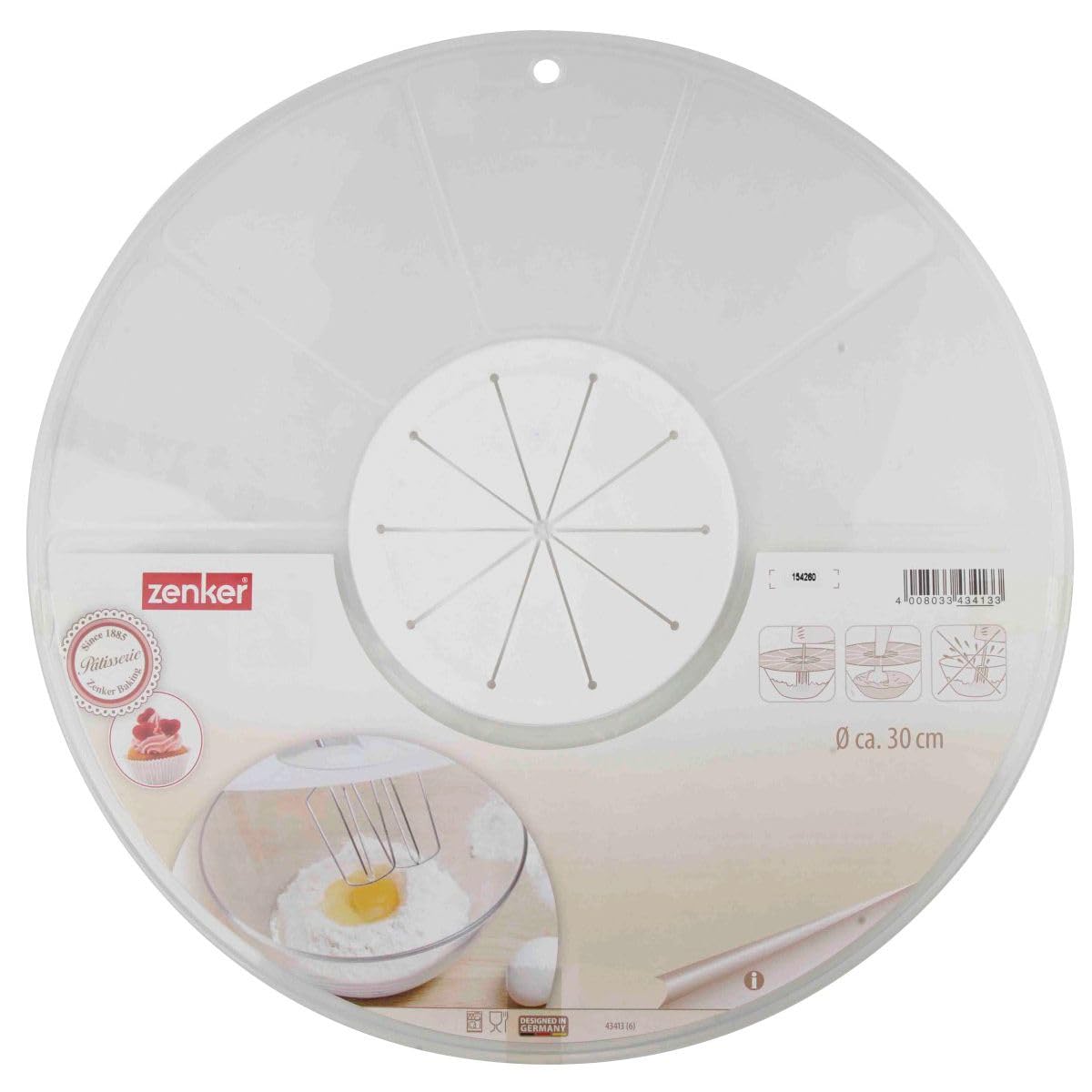 Kapak mbrojtes kundra sperkatjes ne kuzhine 30cm “Zenker” 43413