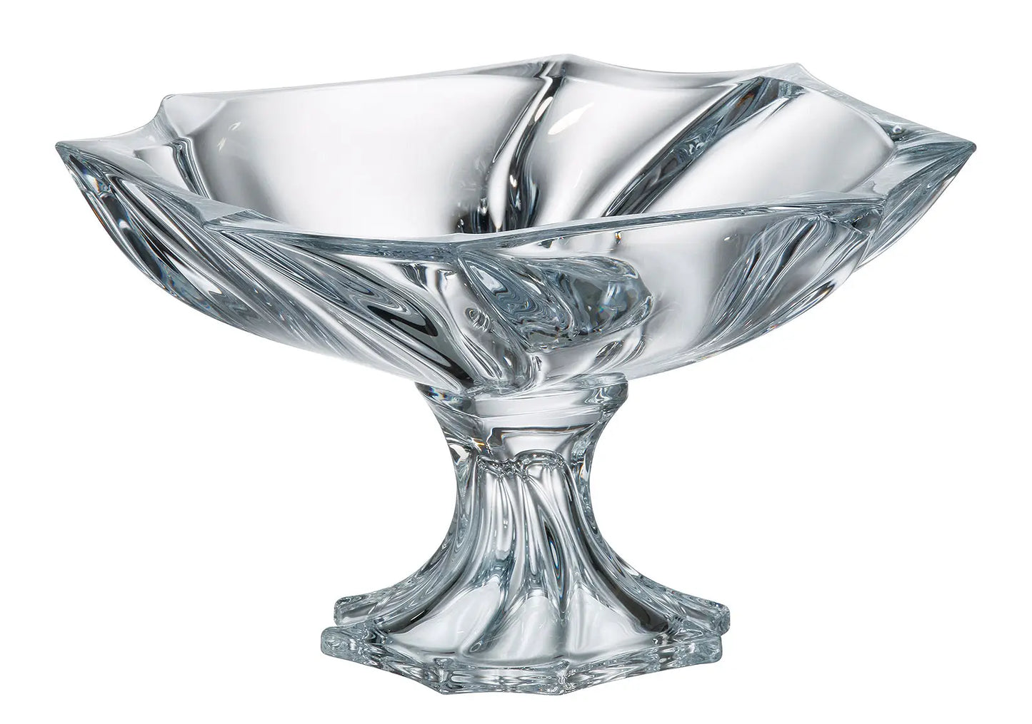 Frutiere kristali me fron 33cm "Neptune" Bohemia Crystal