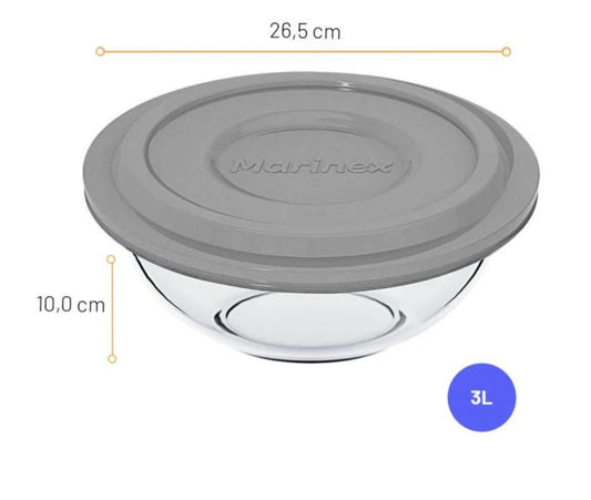 Tas qelqi me kapak hermetik Marinex 3L 0308