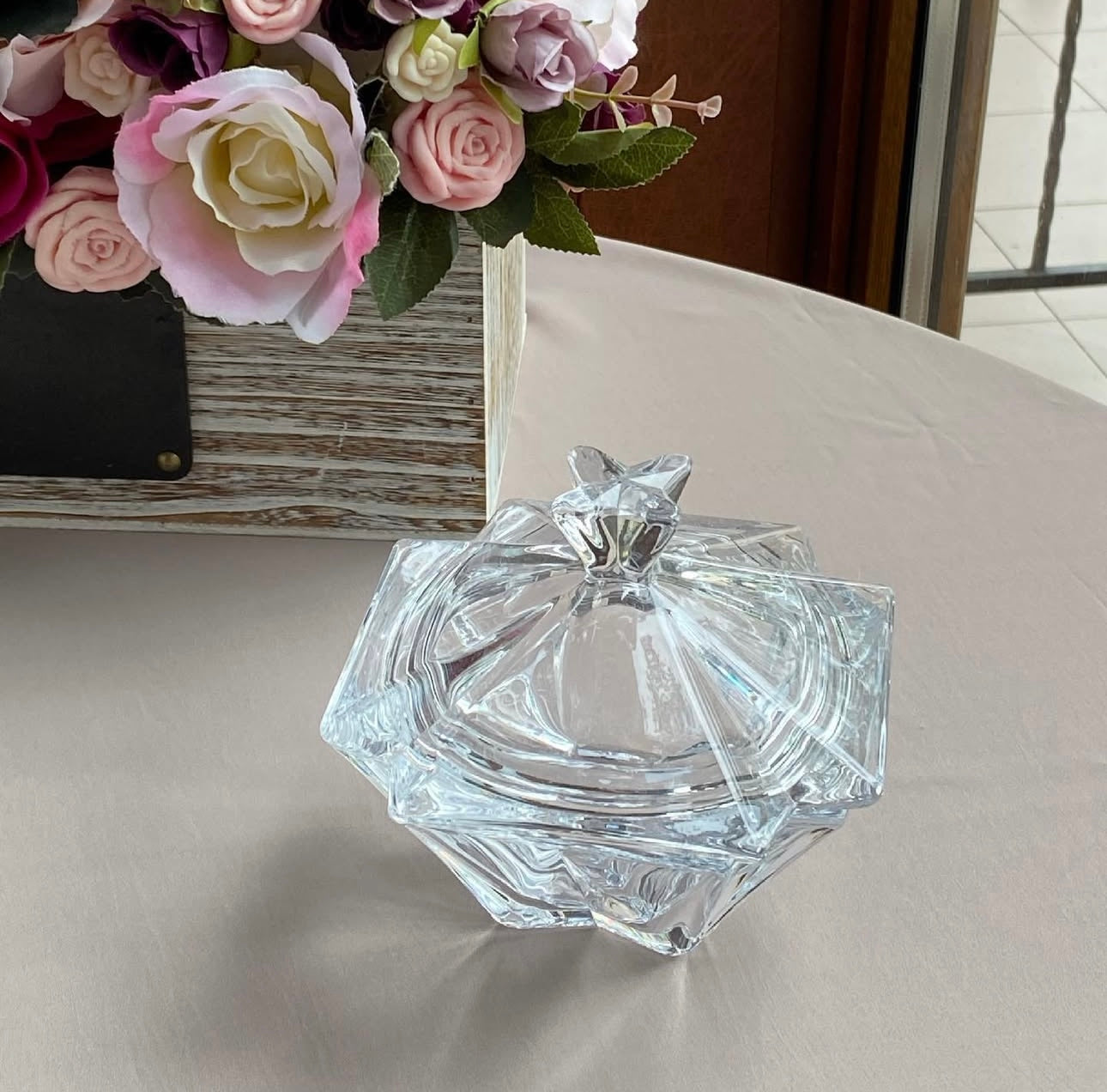 Mbajtese karamelesh kristali me kapak 22cm “Metropolitan” Bohemia Crystals